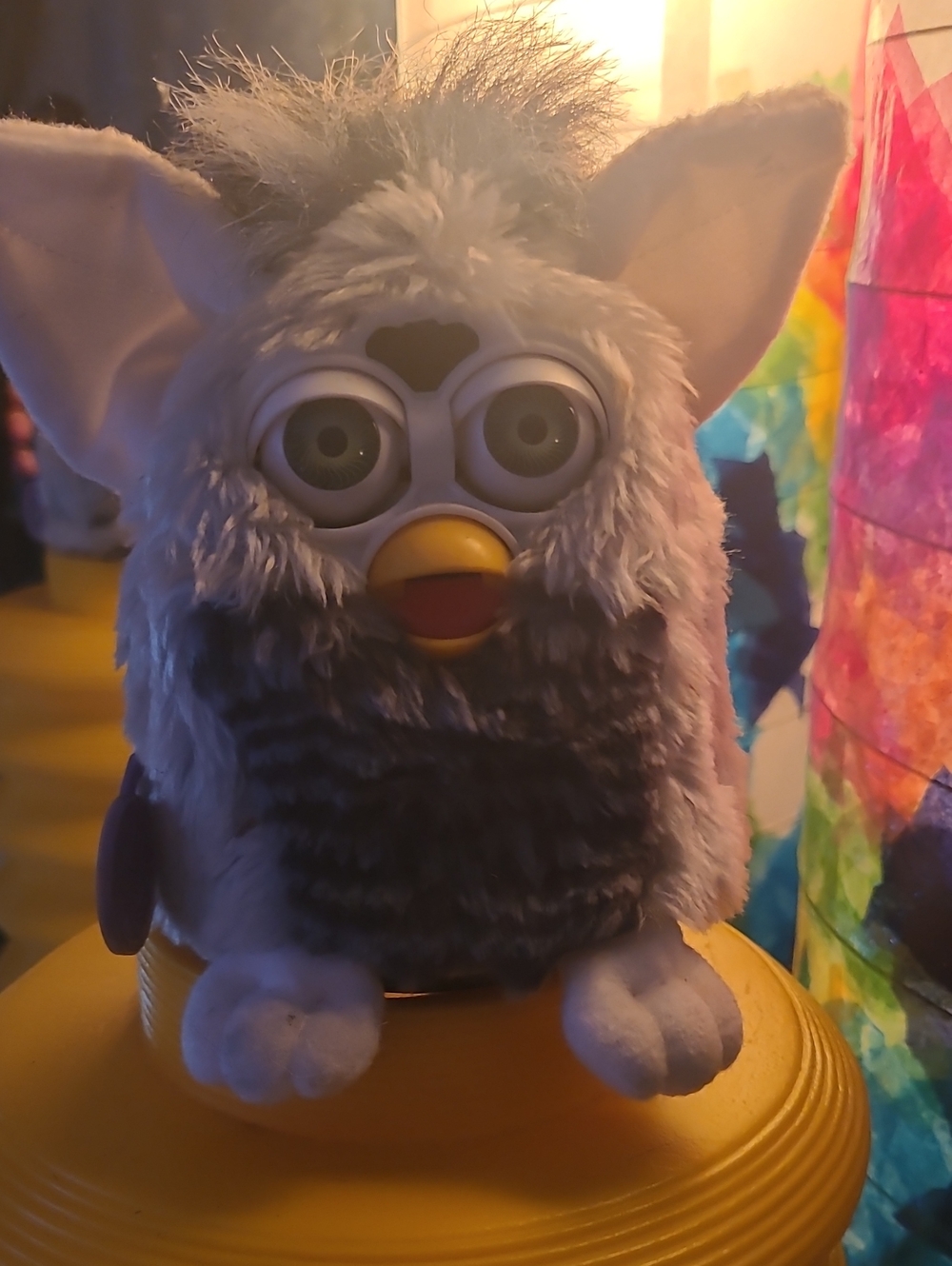 Plush Electronic Pet Toy - Gray Fur Interactive Bird